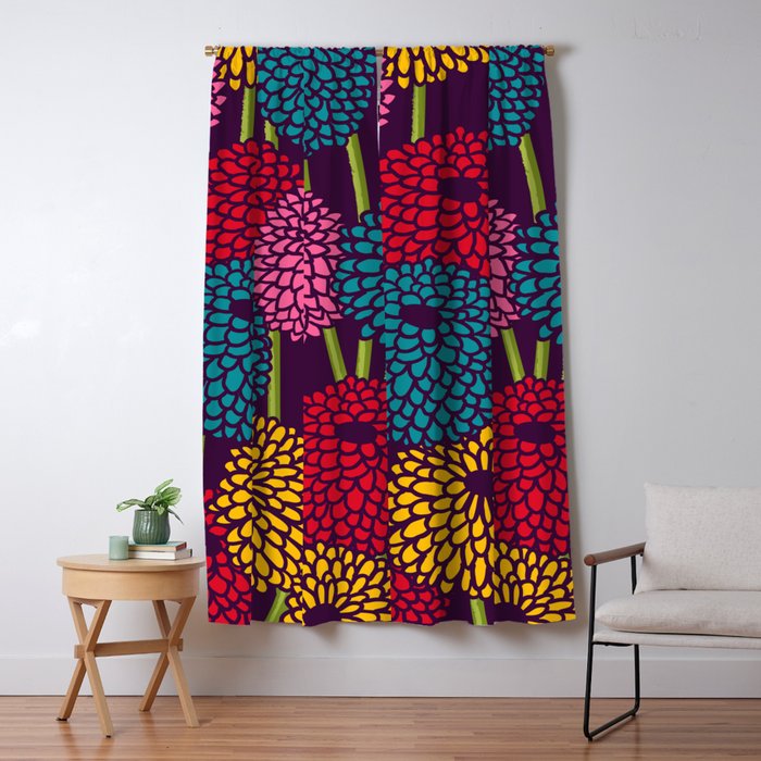 Full of Chrysanth Window Curtain Gallery Image 5