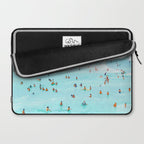 Hot Summer Day | Beachy Watercolor Painting | Ocean Sea Surf Swim | Vacation Travel Staycation Waves Laptop Sleeve Gallery Image 2