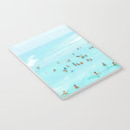 Hot Summer Day | Beachy Watercolor Painting | Ocean Sea Surf Swim | Vacation Travel Staycation Waves Notebook Gallery Image 3