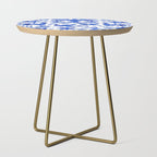 Mexican Otomí Design in Deep Blue by Akbaly Side Table Gallery Image 1