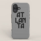 Atlanta City Text Pattern USA iPhone Case Gallery Image 1