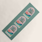 Moorish Framed Palm Tree - Mint & Blush Yoga Mat Gallery Image 1