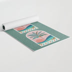 Moorish Framed Palm Tree - Mint & Blush Yoga Mat Gallery Image 2