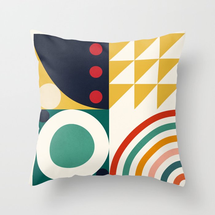  Roud Flow No 10 Throw Pillow Gallery Image 1