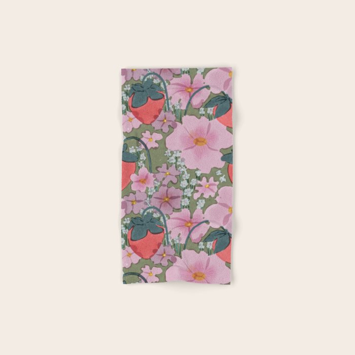 strawberry fields II Bath Towel Gallery Image 1