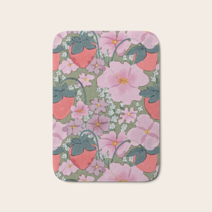 strawberry fields II Bath Mat Gallery Image 1