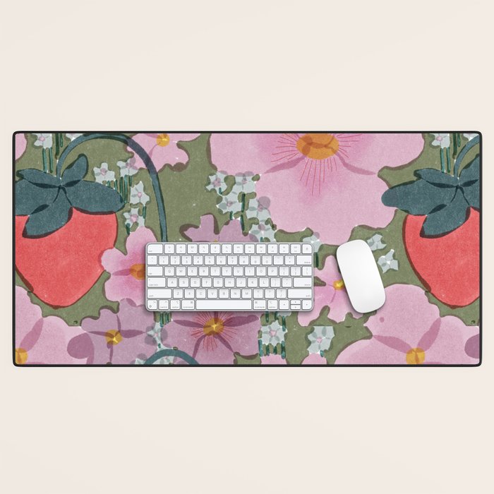 strawberry fields II Desk Mat Gallery Image 1