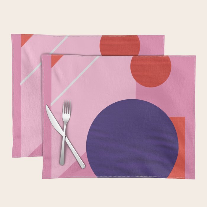 Abstract geometry with circles Placemat Gallery Image 1