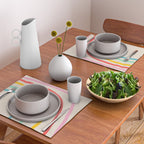 Abstract Pastel Rainbow Lines Placemat Gallery Image 2