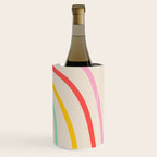 Abstract Pastel Rainbow Lines Wine Chiller Gallery Image 3