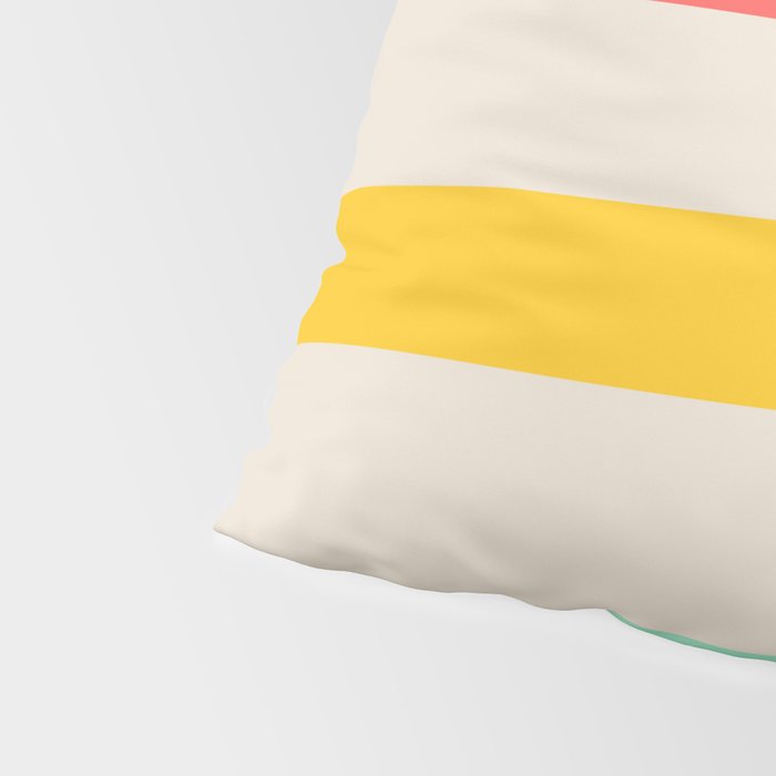 Abstract Pastel Rainbow Lines Pillow Sham Gallery Image 4