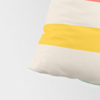Abstract Pastel Rainbow Lines Pillow Sham Gallery Image 4