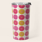 Retro Summer Daisies VII Travel Mug Gallery Image 2