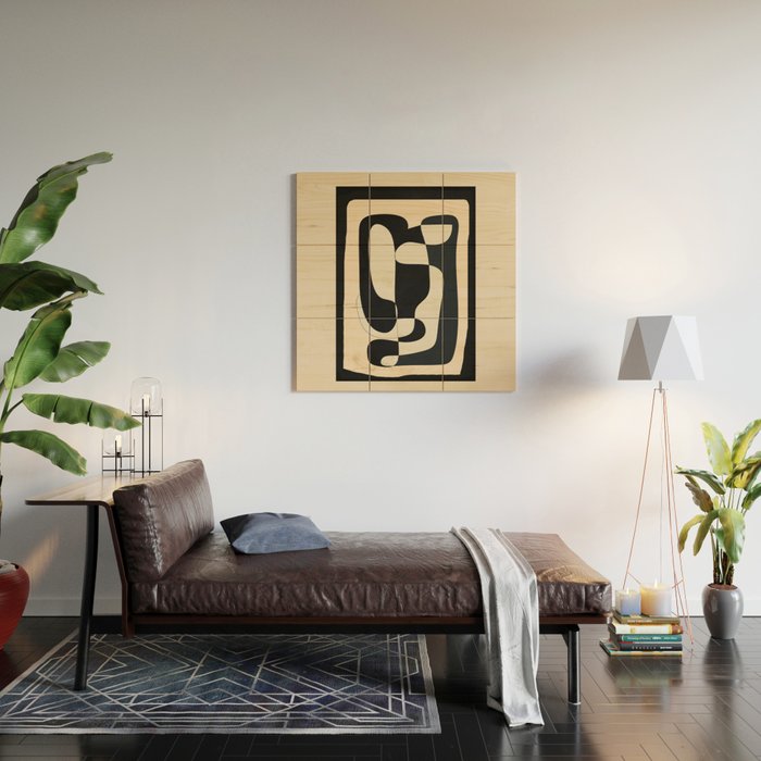 Abstract Geometry 4 Wood Wall Art Gallery Image 2