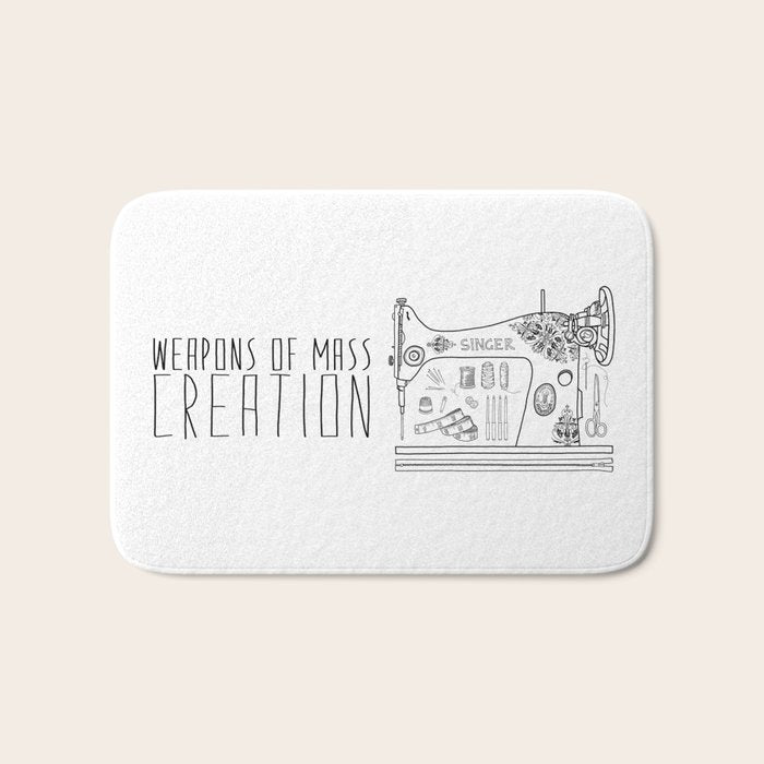 Weapons Of Mass Creation - Sewing Bath Mat Gallery Image 1
