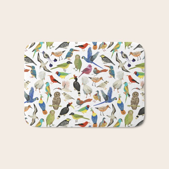Endangered Birds Around the World Bath Mat Gallery Image 1