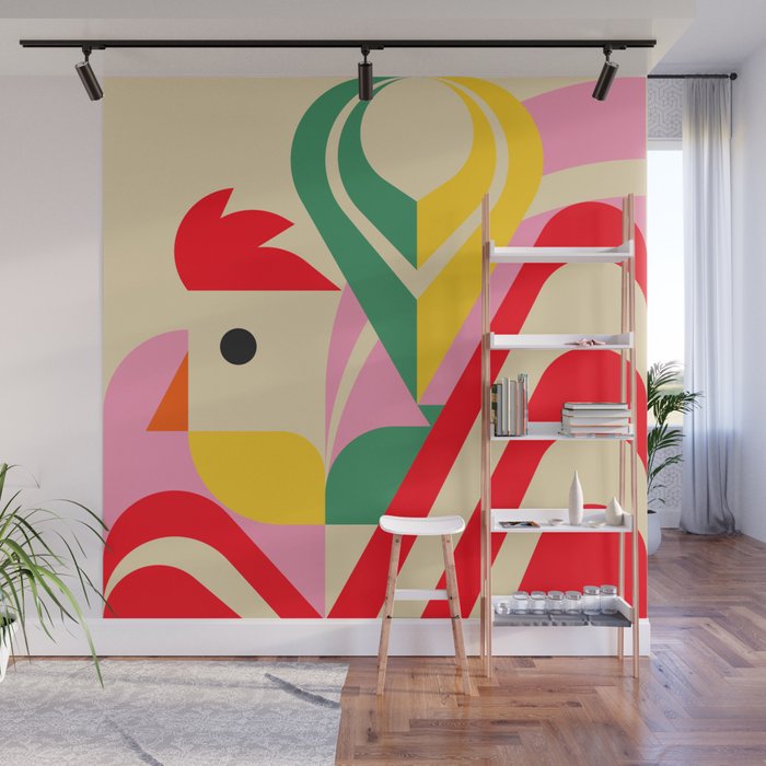 Rooster Pride Wall Mural Gallery Image 1