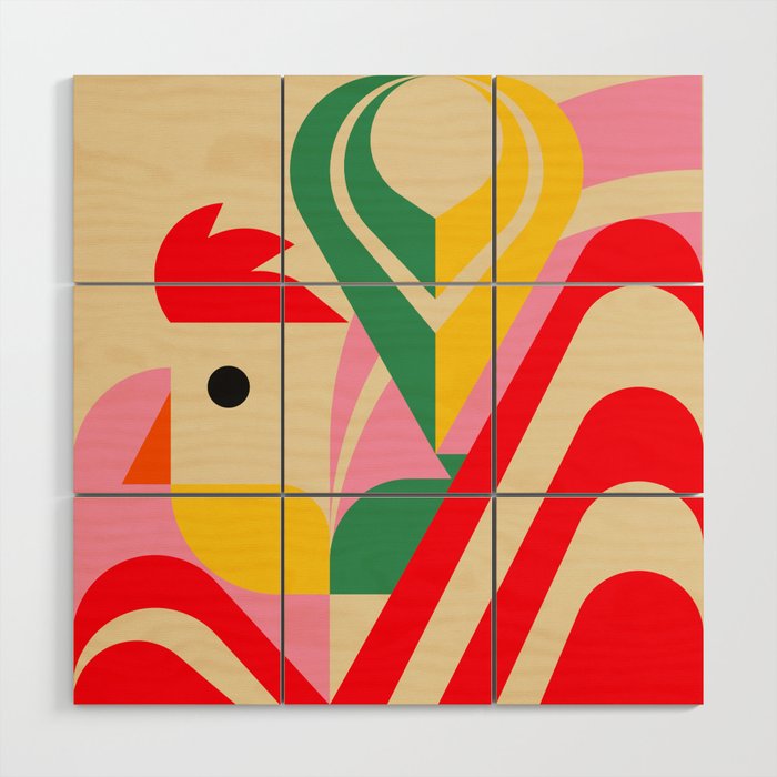 Rooster Pride Wood Wall Art Gallery Image 1
