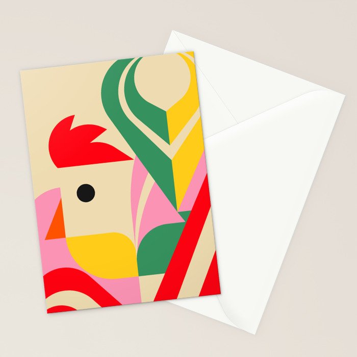 Rooster Pride Stationery Card Gallery Image 2
