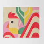 Rooster Pride Throw Blanket Gallery Image 2