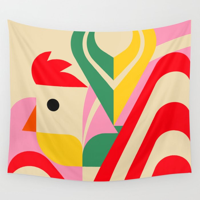 Rooster Pride Wall Tapestry Gallery Image 4