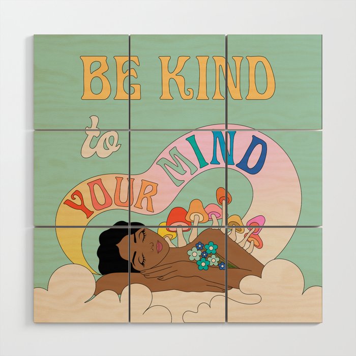 Kind To Your Mind Wood Wall Art Gallery Image 1