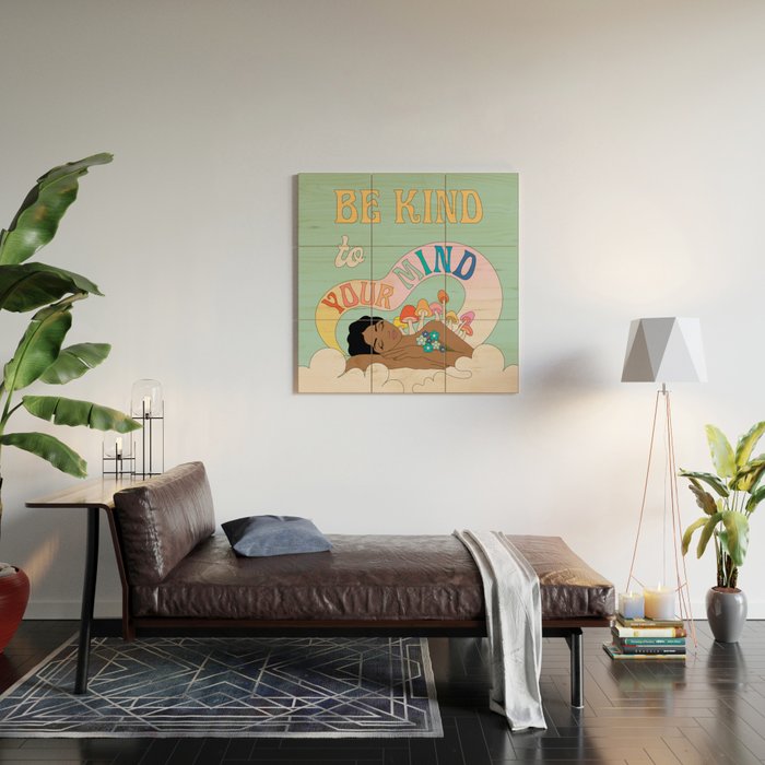 Kind To Your Mind Wood Wall Art Gallery Image 2