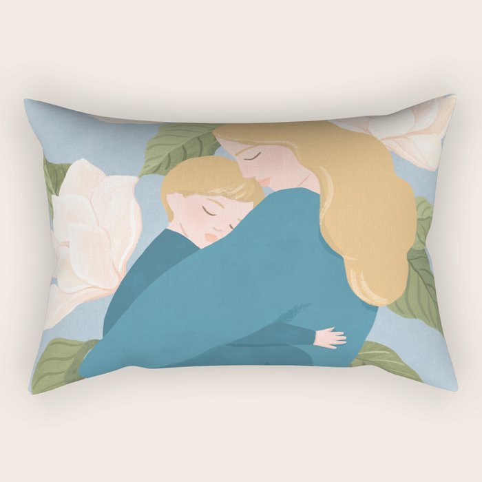 Mother's Touch (blond) Rectangular Pillow Gallery Image 1