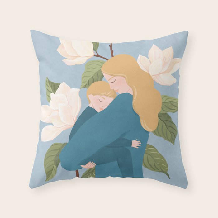 Mother's Touch (blond) Throw Pillow Gallery Image 6