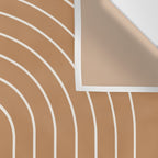Minimal Arch XLVIII Peach Orange Modern Geometric Lines Wall Tapestry Gallery Image 3