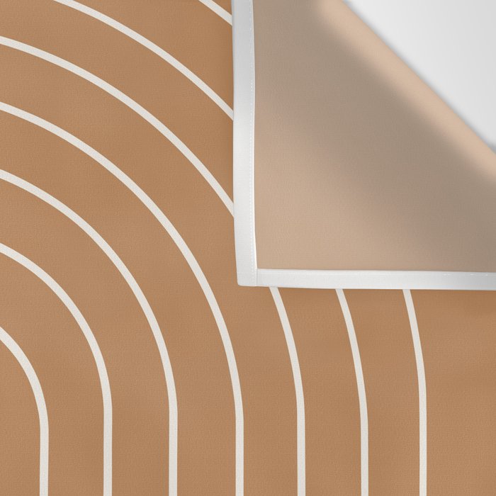 Minimal Arch XLVIII Peach Orange Modern Geometric Lines Wall Tapestry Gallery Image 3