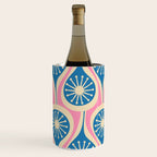 Mid Century Modern Atomic Drops Retro Pattern in Pink and Blue Wine Chiller Gallery Image 3