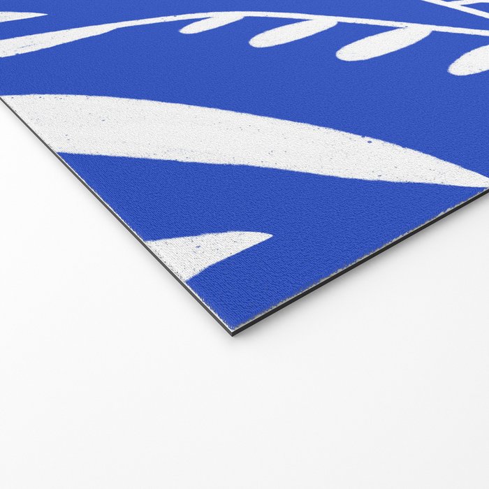 botanical leaf-blue  Welcome Mat Gallery Image 2