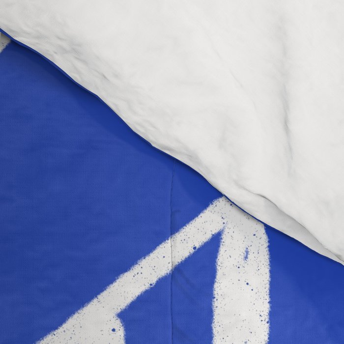 botanical leaf-blue  Comforter Gallery Image 4