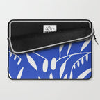 botanical leaf-blue  Laptop Sleeve Gallery Image 2