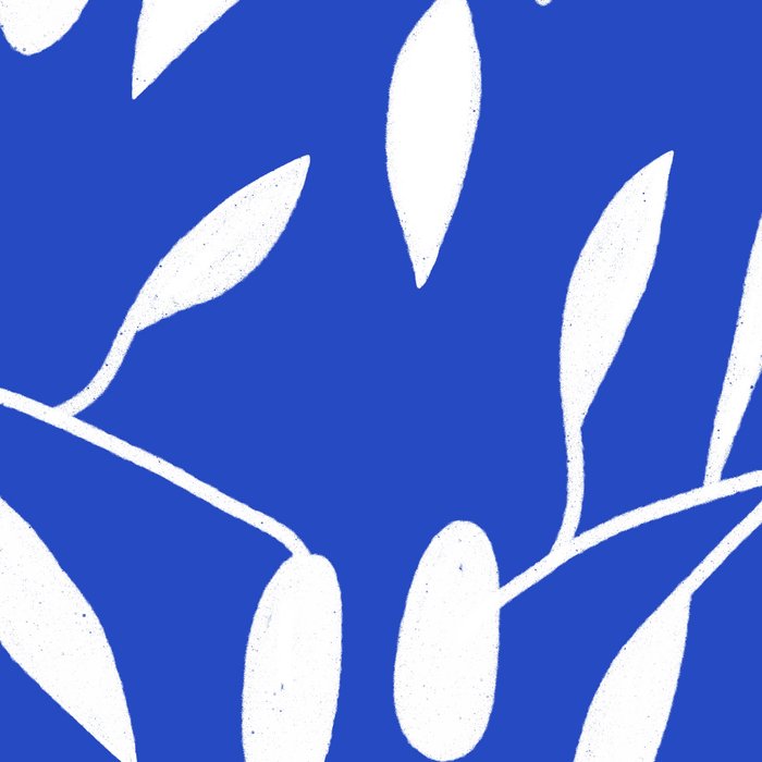 botanical leaf-blue  Coffee Mug Gallery Image 2