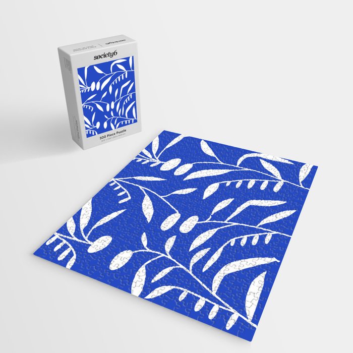 botanical leaf-blue  Jigsaw Puzzle Gallery Image 2