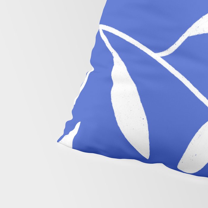 botanical leaf-blue  Pillow Sham Gallery Image 4