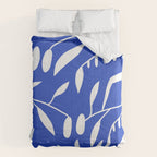 botanical leaf-blue  Comforter Gallery Image 6