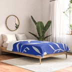 botanical leaf-blue  Comforter Gallery Image 2