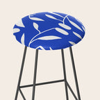 botanical leaf-blue  Stool Gallery Image 2