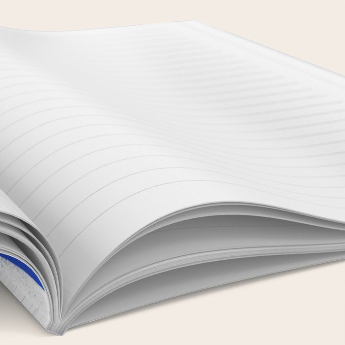 botanical leaf-blue  Notebook Gallery Image 2