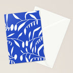 botanical leaf-blue  Stationery Card Gallery Image 2
