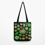 Baby succulent 3 - Mesembs (dark) Tote Bag Gallery Image 2