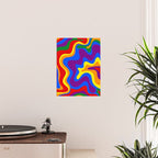 Rainbow Pride Colorful Retro Liquid Swirl Abstract Pattern Poster Gallery Image 2