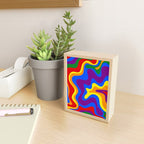 Rainbow Pride Colorful Retro Liquid Swirl Abstract Pattern Mini Art Print Gallery Image 2
