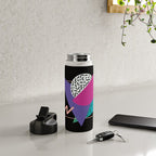 Memphis pattern 39 - 80s / 90s Retro Water Bottle Gallery Image 4