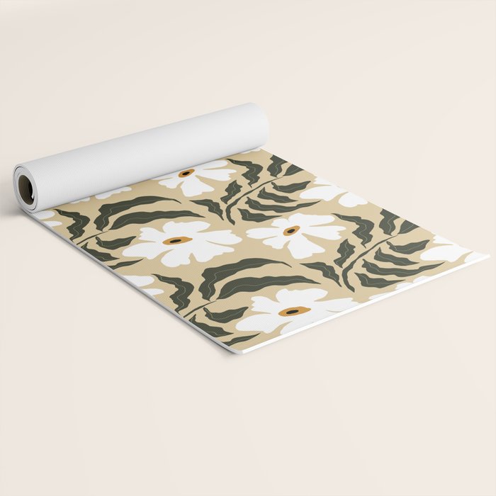 White daisy  Yoga Mat Gallery Image 2