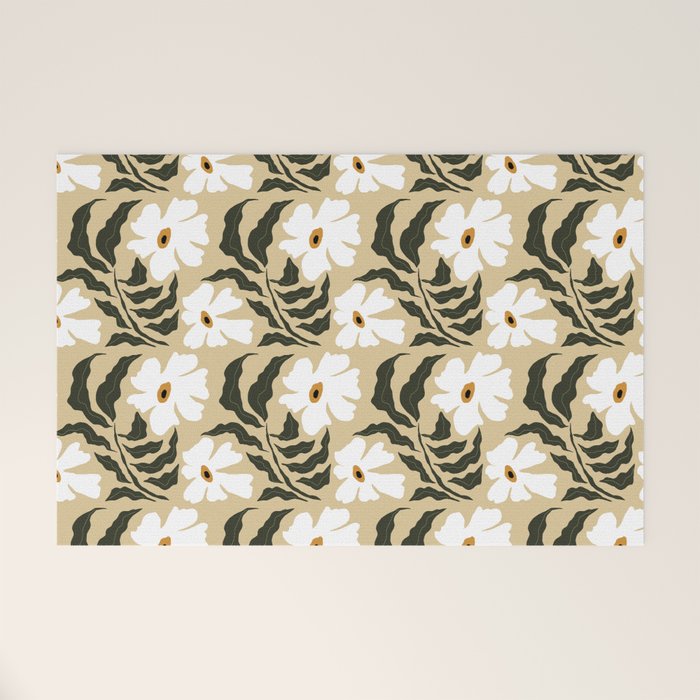 White daisy  Welcome Mat Gallery Image 1