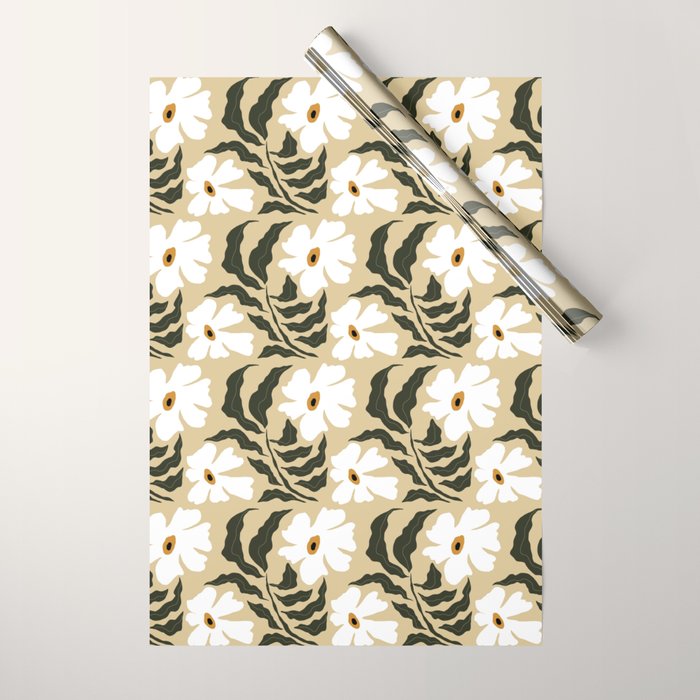 White daisy  Wrapping Paper Gallery Image 1